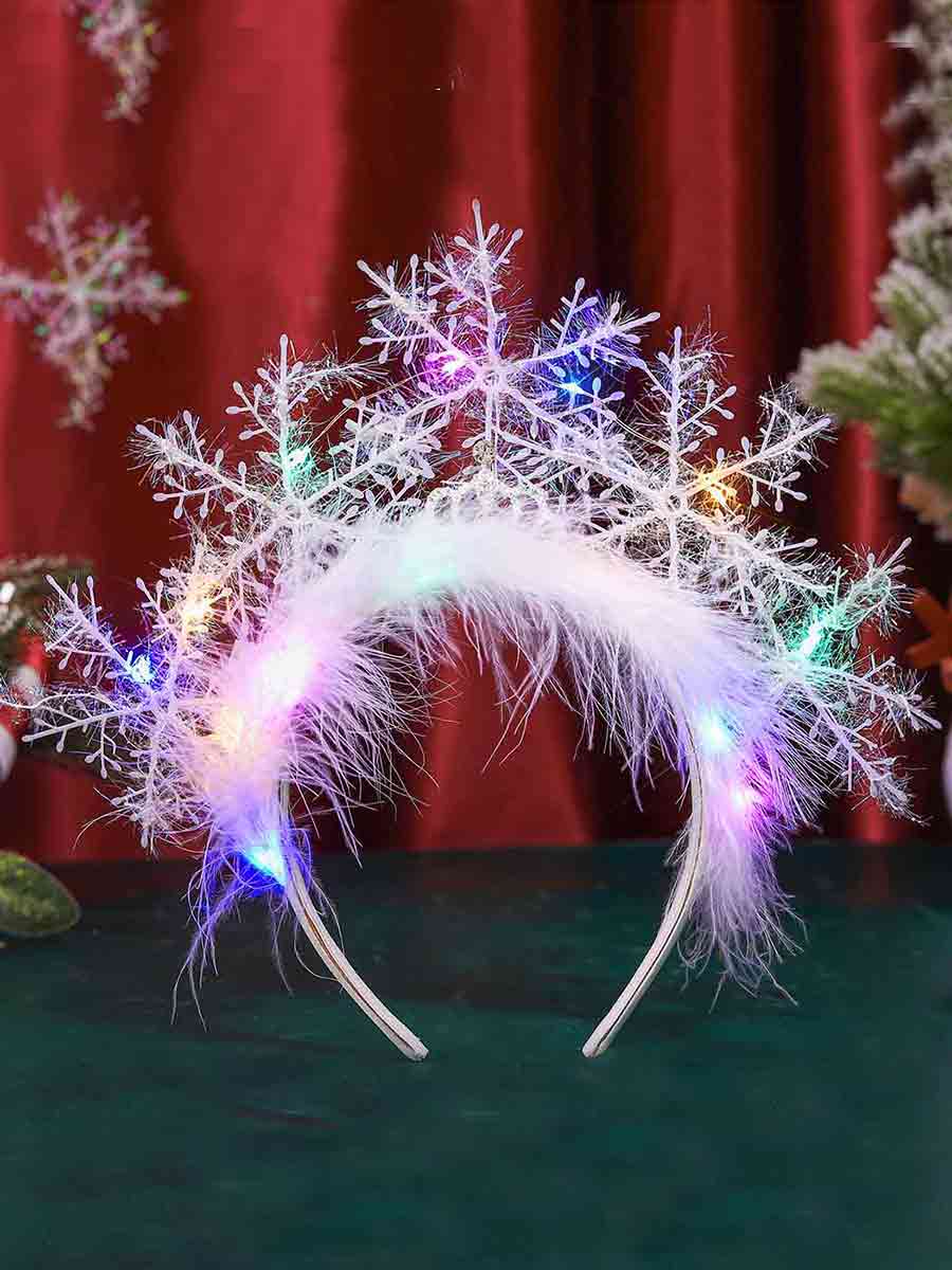 Snowflake LED Light-up Headband - Image 2
