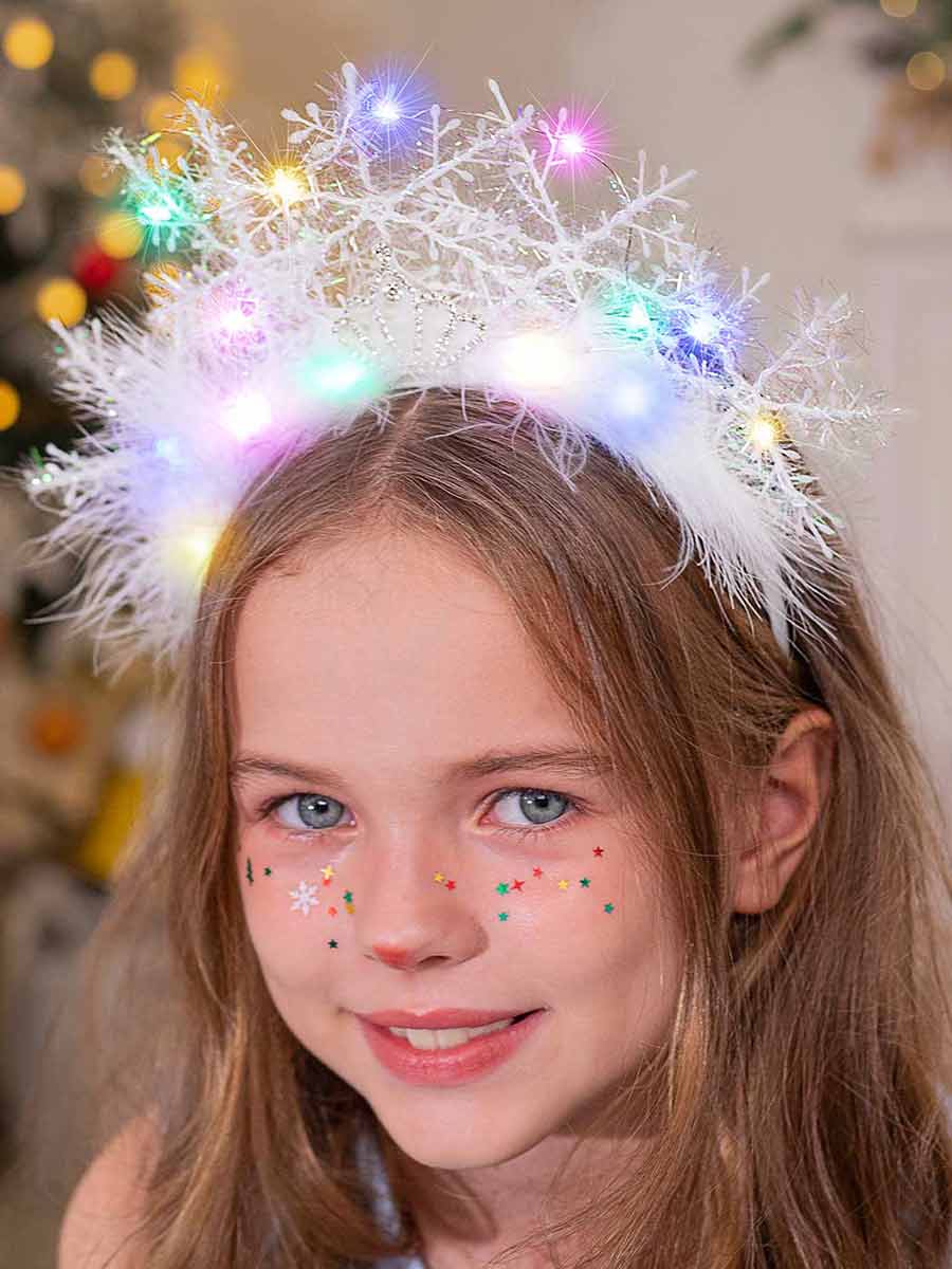 Snowflake LED Light-up Headband - Image 3