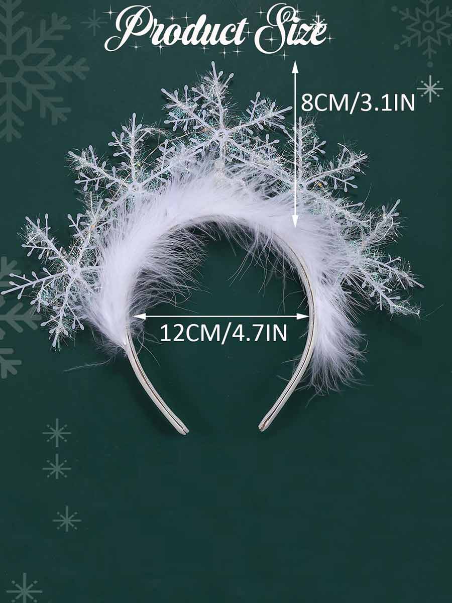 Snowflake LED Light-up Headband - Image 4