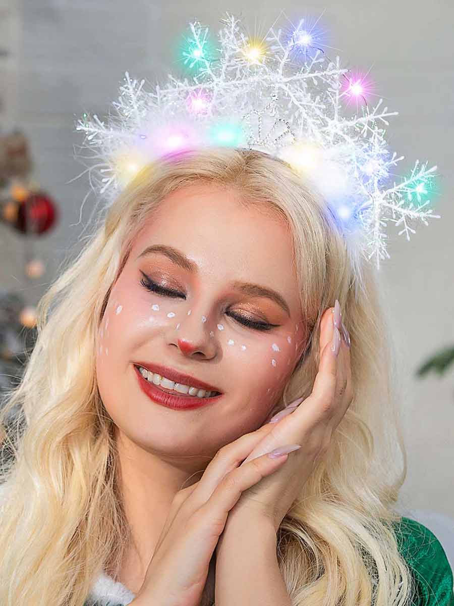 Snowflake LED Light-up Headband - Image 5
