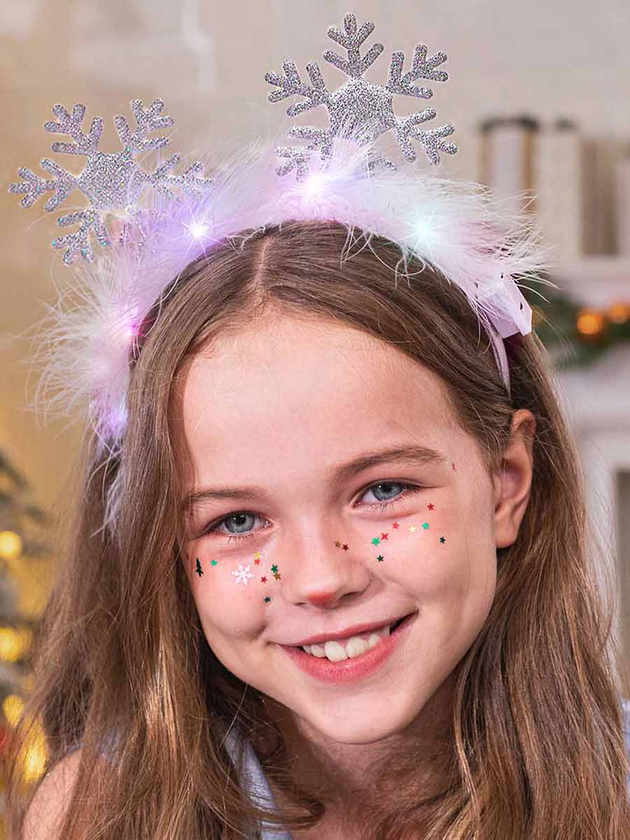 Snowflake LED Light-up Headband - Image 8
