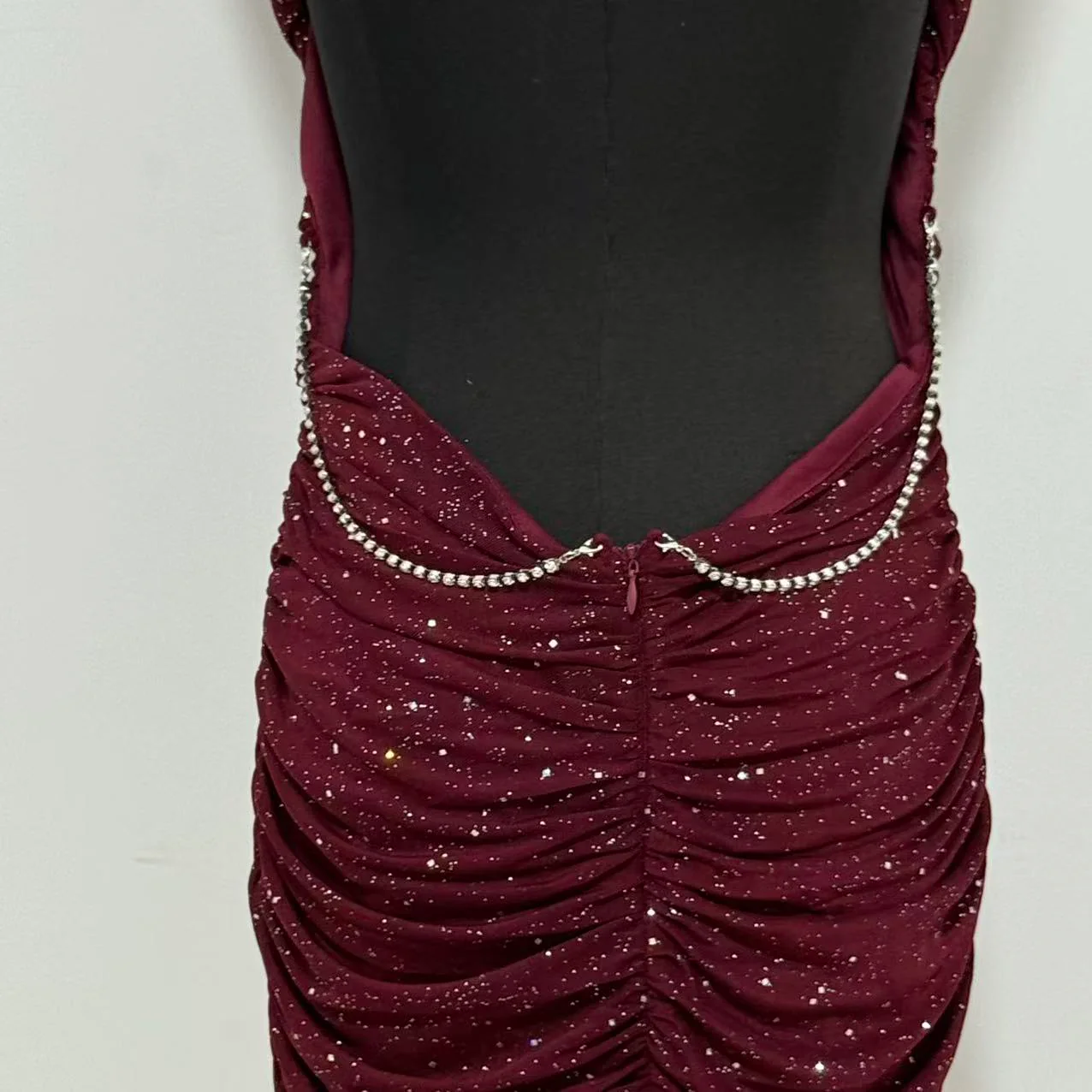Solid-Color Halter Dress - Image 5