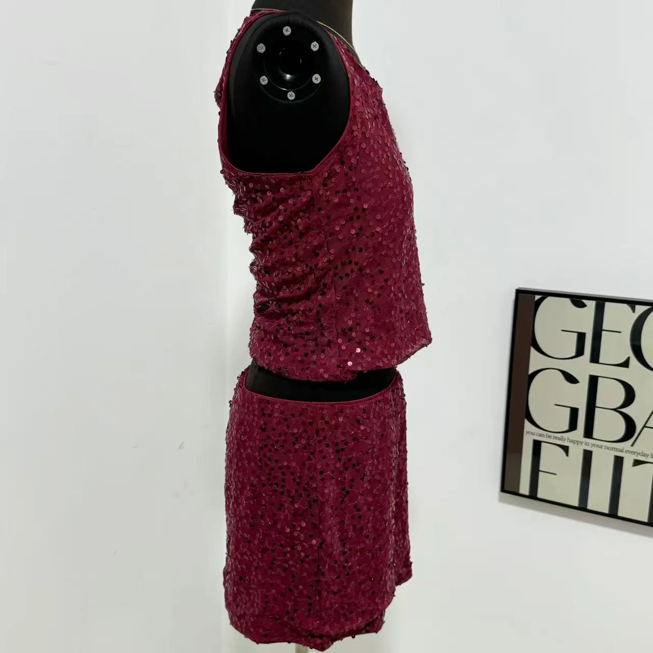 Solid-Color Sequin Set - Image 2