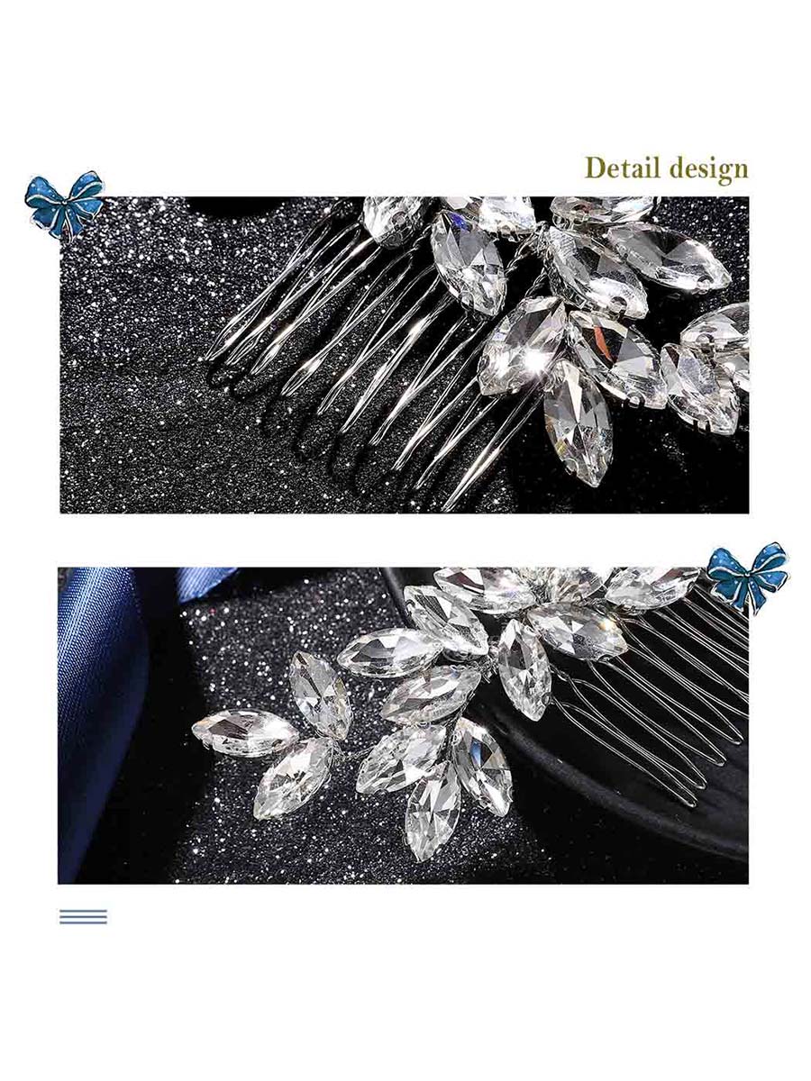 Sparkling Crystal Bridal Hairpin - Image 3