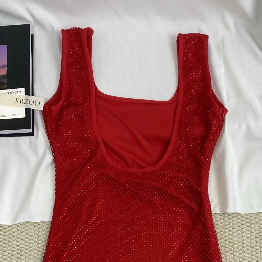 Strappy Backless Bodycon Dress - Image 3