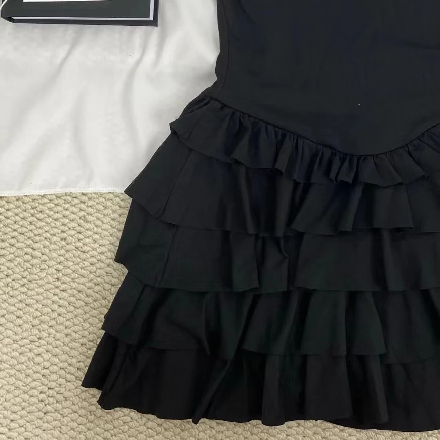 Strappy Ruffled Backless Dress - Image 4