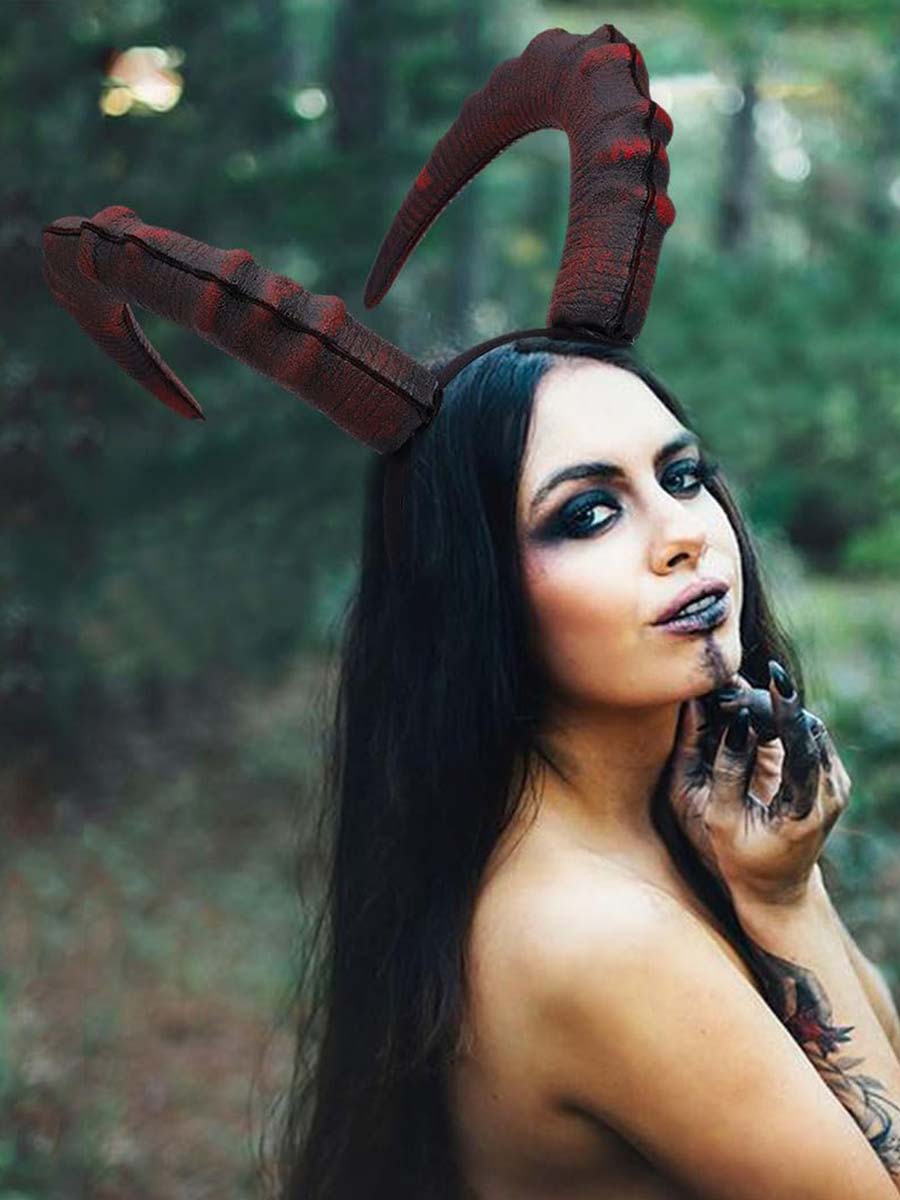 Succubus Demon Horns Headband for Role Playing - Image 2