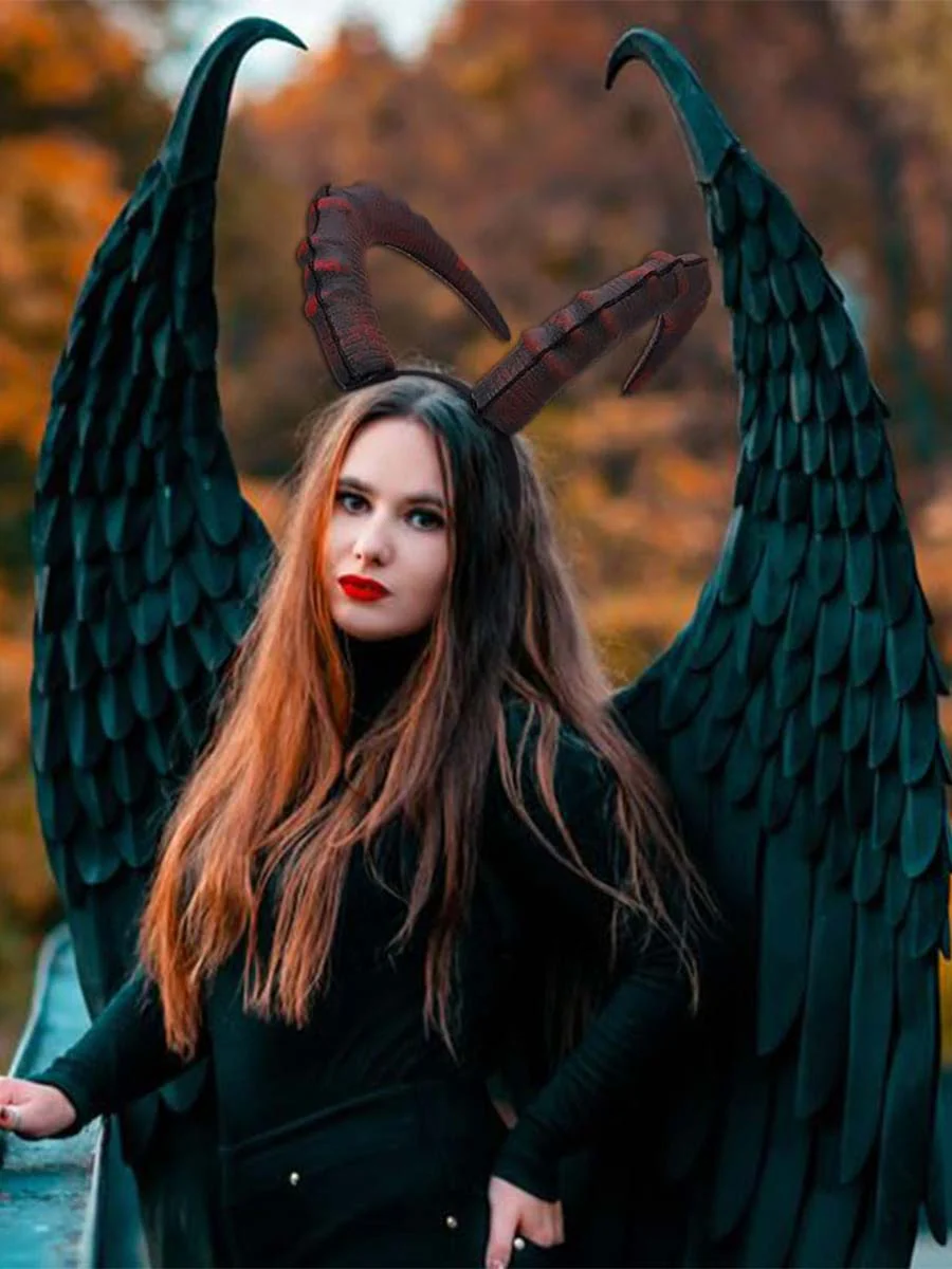 Succubus Demon Horns Headband for Role Playing - Image 4