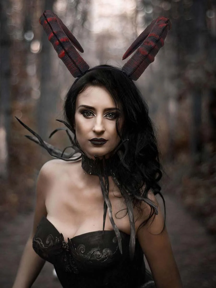 Succubus Demon Horns Headband for Role Playing - Image 7