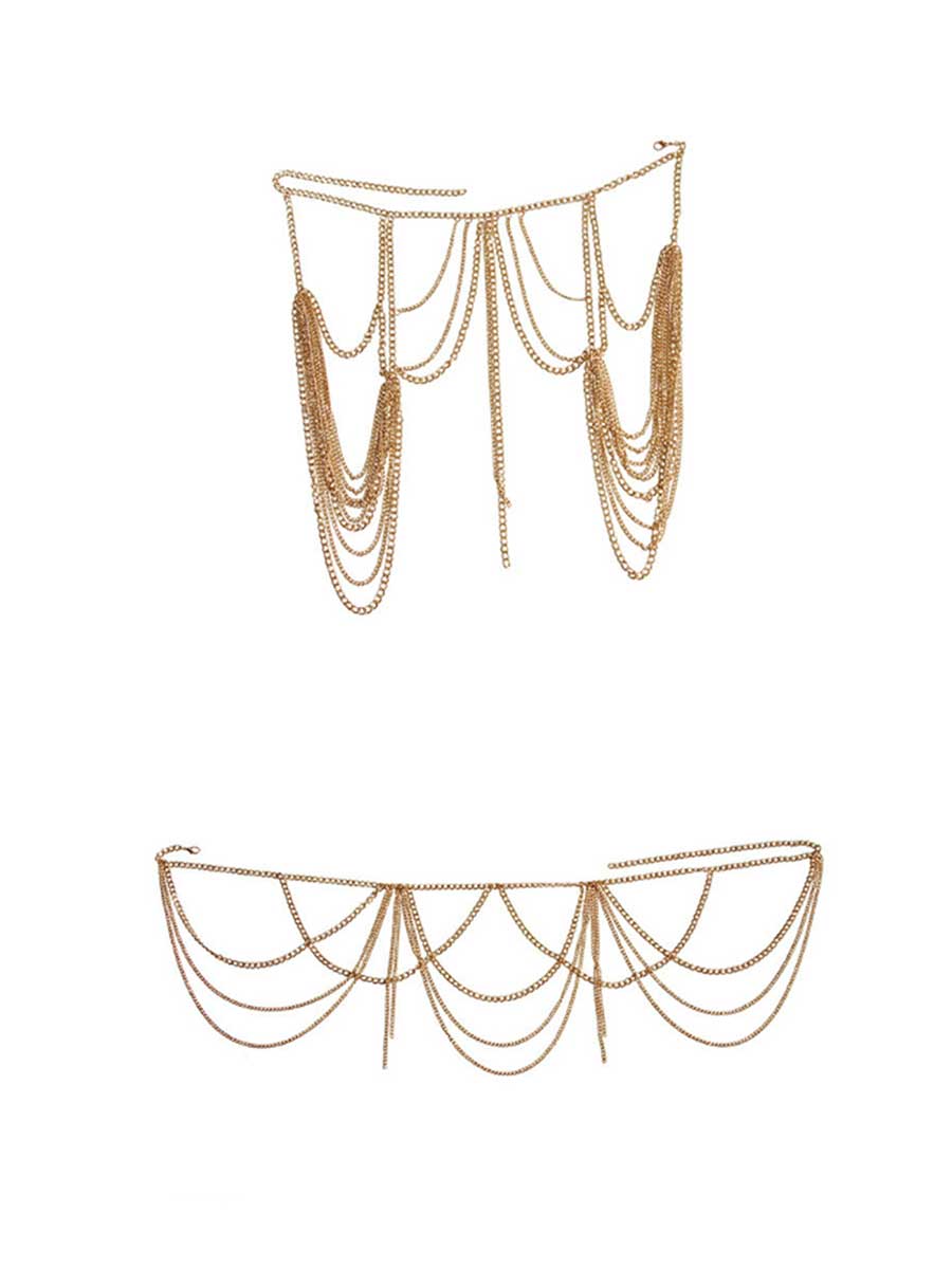 Two-Piece Metal Body Chain - Image 2