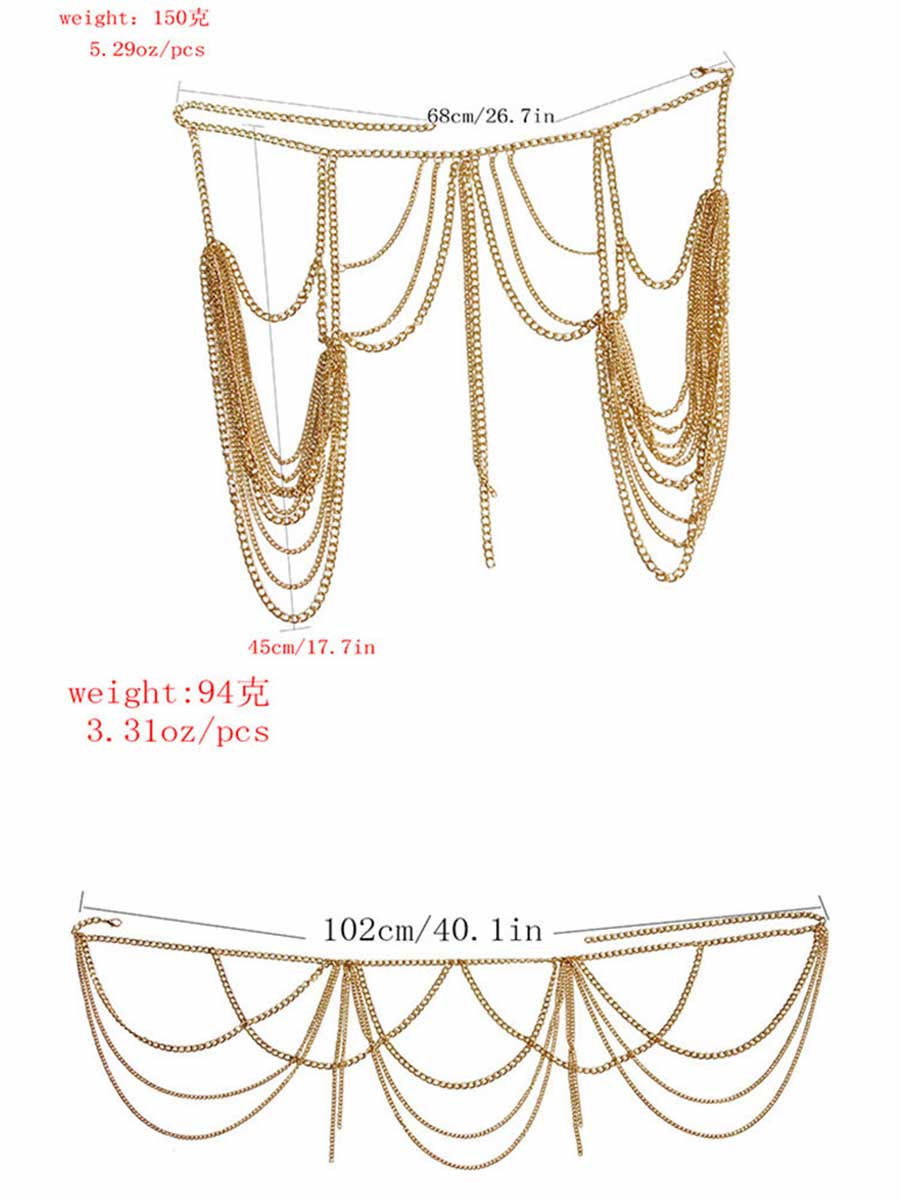 Two-Piece Metal Body Chain - Image 6