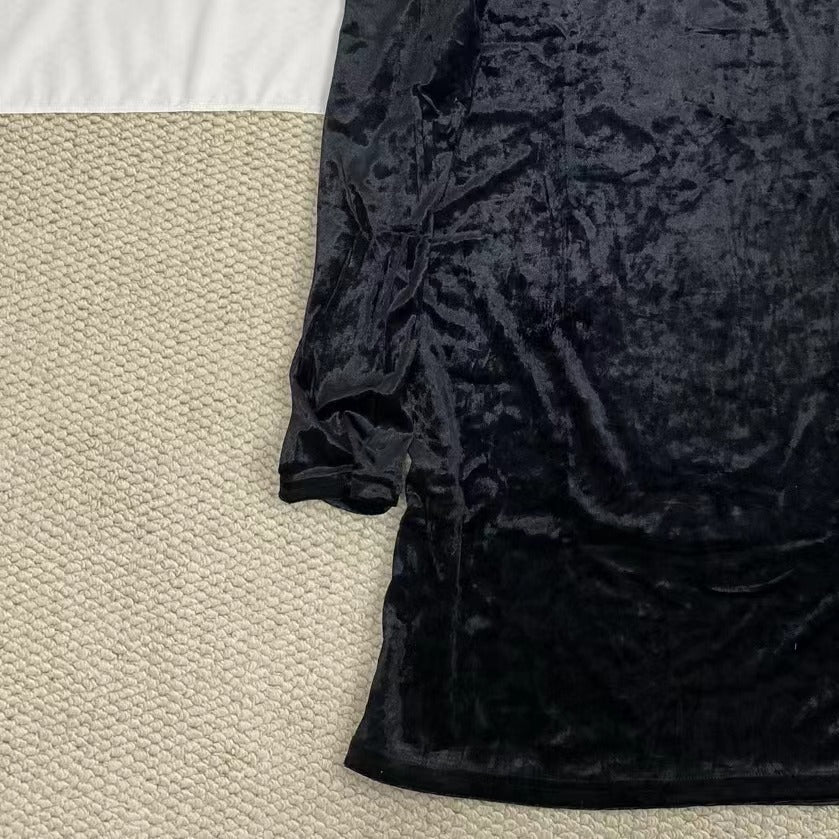 Velvet Dress With Puff Sleeves - Image 6