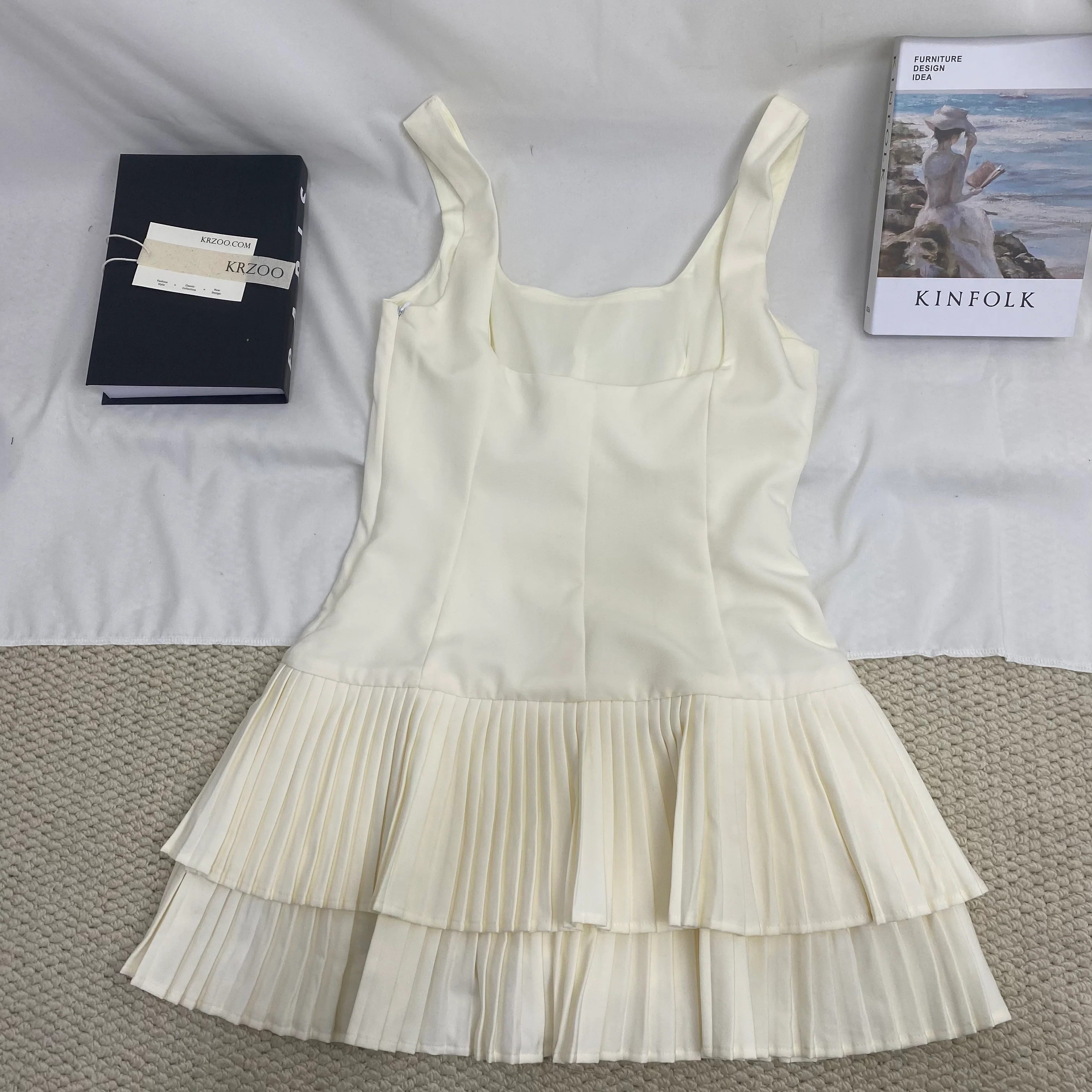 Versatile Wide-Pleated Dress