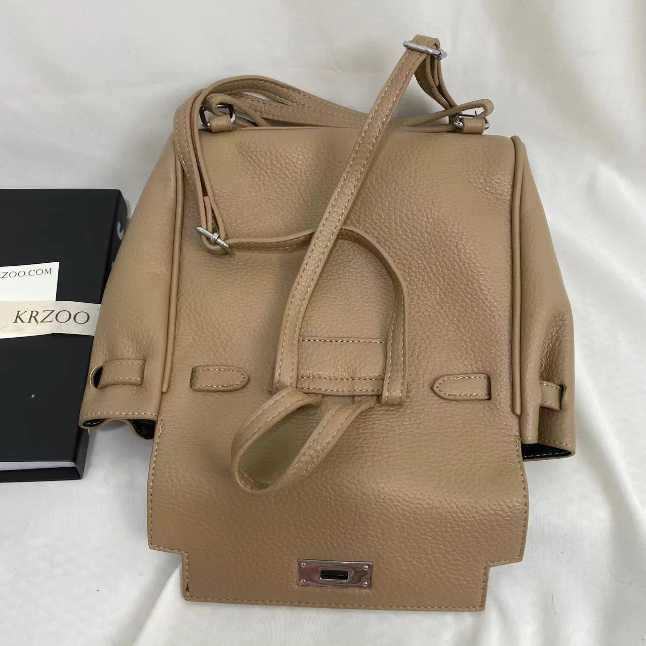 Vintage Genuine Leather Bag - Image 4