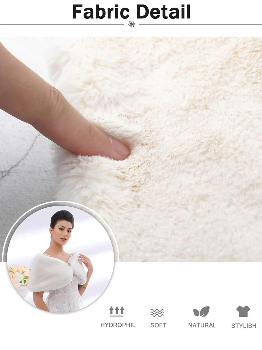 Wedding Party Fur Shawl - Image 6