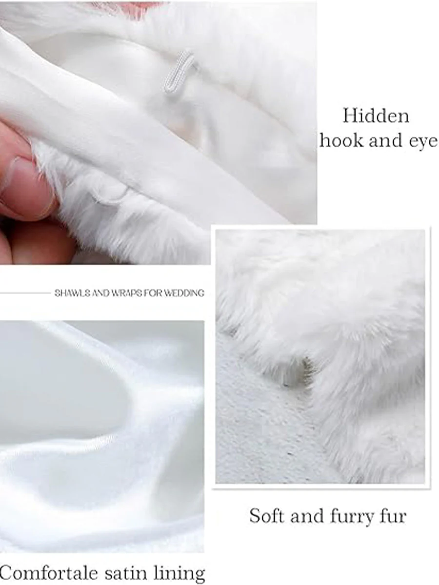Winter Faux Fur Shawl - Image 5