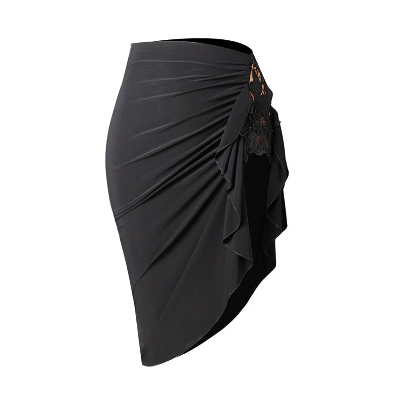 Women's Chinlon Tassel Latin Dance Srt Dance Wear Training Performance Srts - Image 4
