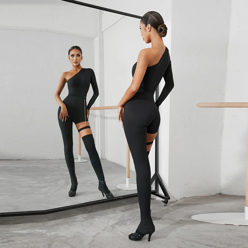 Women's Cotton Long Sleeve Bodysuit Practice Dance Wear Practice - Image 8