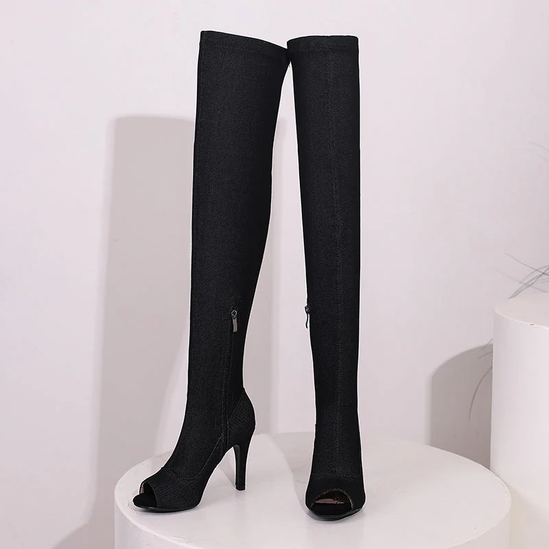 Women's 7cm/9cm Dance Heels Boots JazShoes Pole Dancing Shoes - Image 11