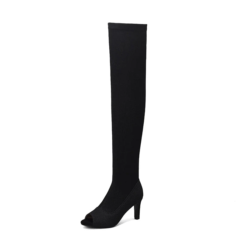 Women's 7cm/9cm Dance Heels Boots JazShoes Pole Dancing Shoes - Image 13