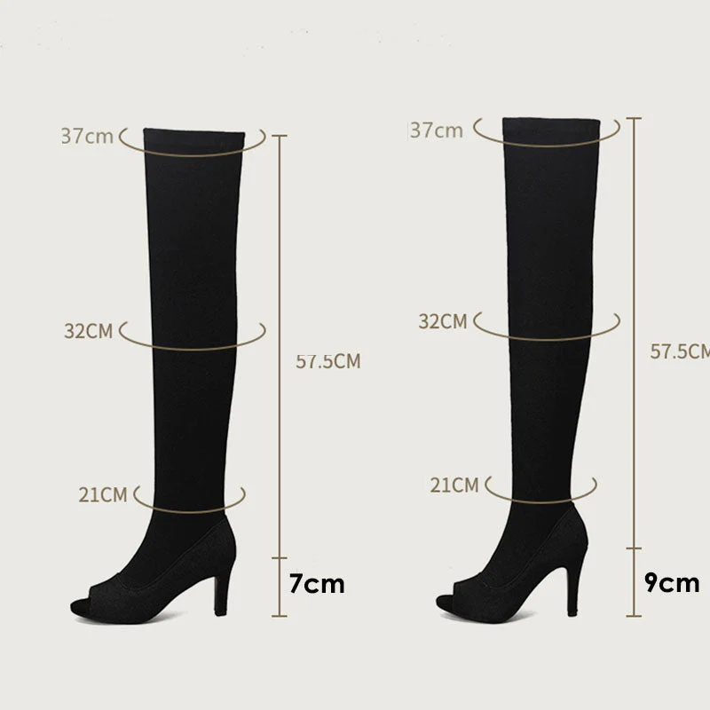Women's 7cm/9cm Dance Heels Boots JazShoes Pole Dancing Shoes - Image 16