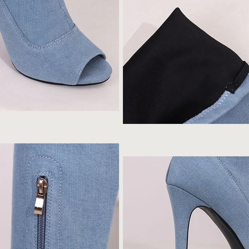 Women's 7cm/9cm Dance Heels Boots JazShoes Pole Dancing Shoes - Image 6