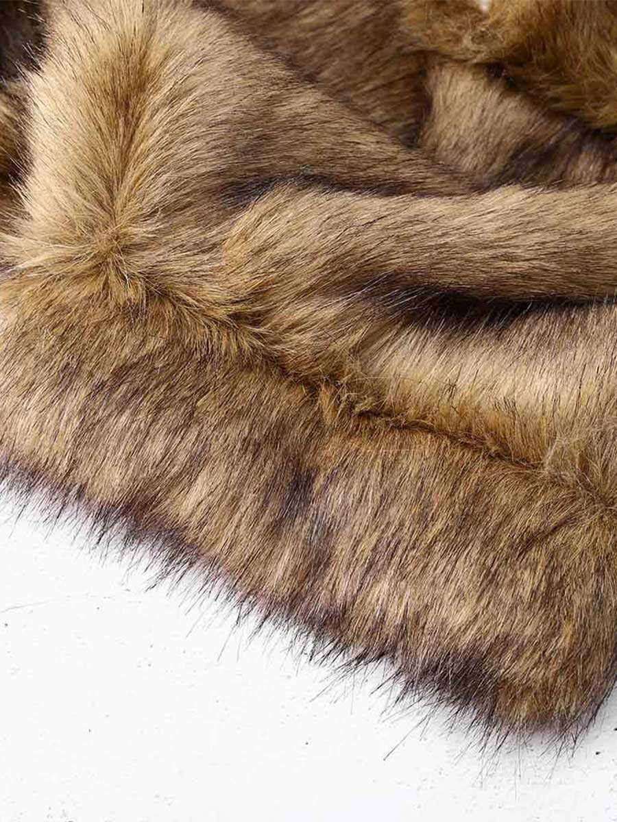 Women's Faux Fur Shawl - Image 7