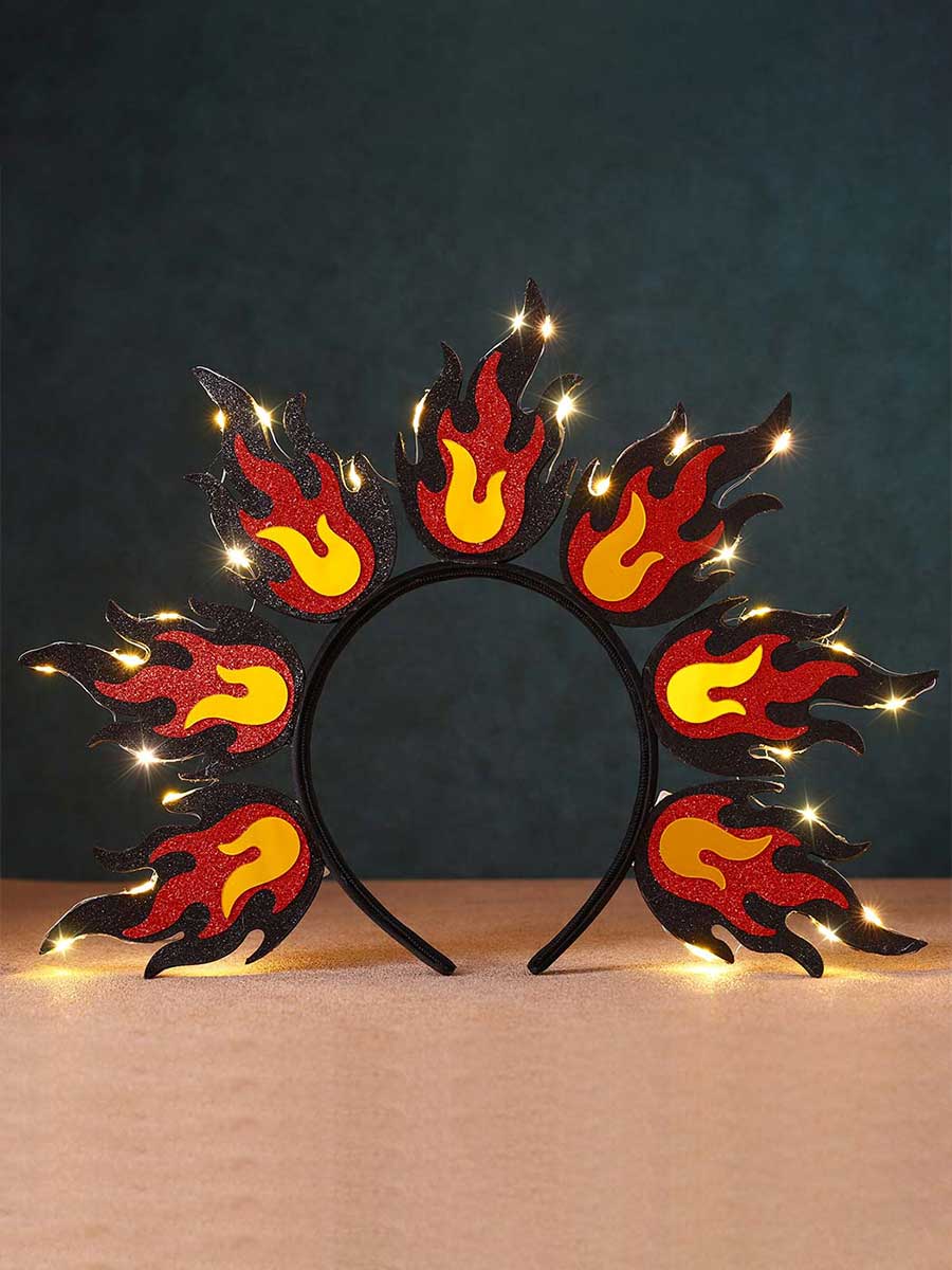 Women's LED Flame Headdress - Image 2