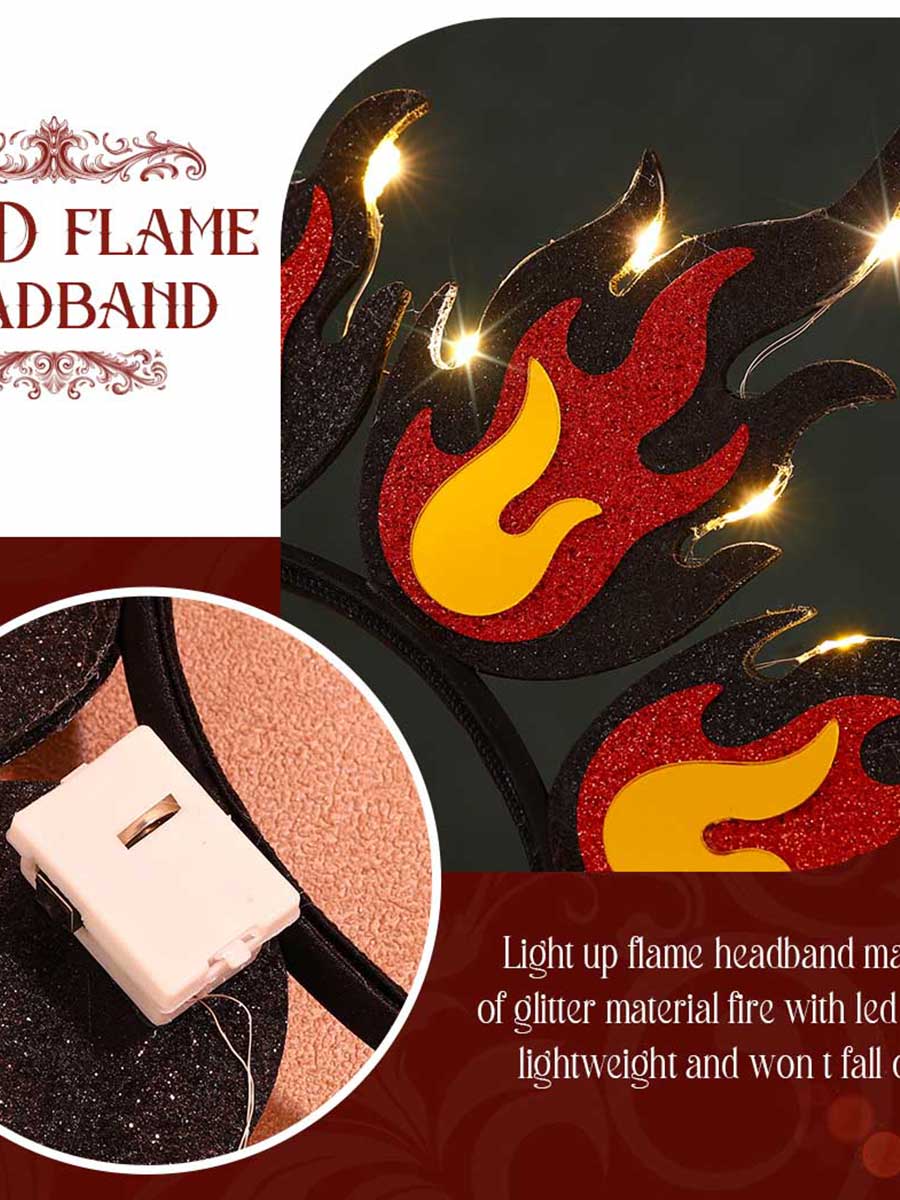 Women's LED Flame Headdress - Image 6