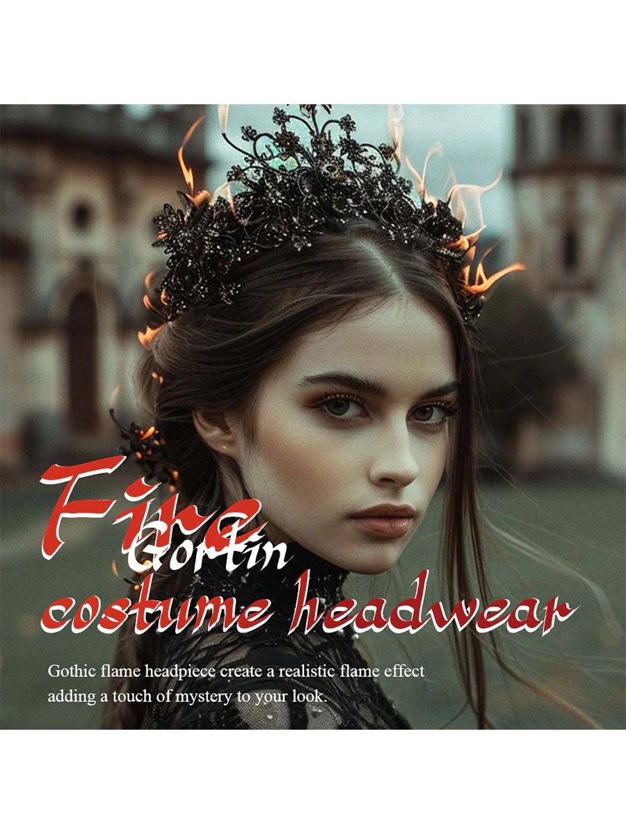 Women's LED Flame Headdress - Image 7
