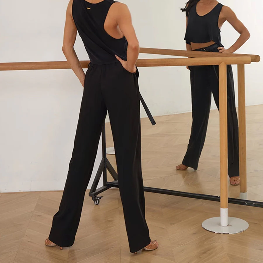 Unisex High Waist Pants Dance Wear Training Performance Pants - Image 7