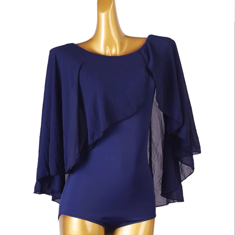 Women's V-neck Latin Dance Tops Ballroom Dance Wear - Image 5