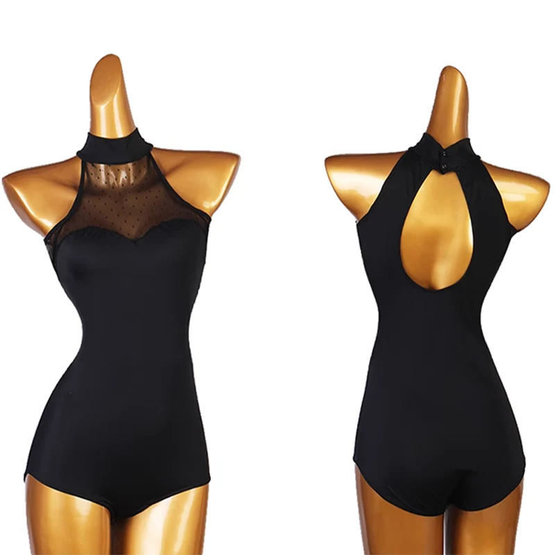 Women's Sleeveless Latin Dance Tops Ballroom Dance Wear - Image 3