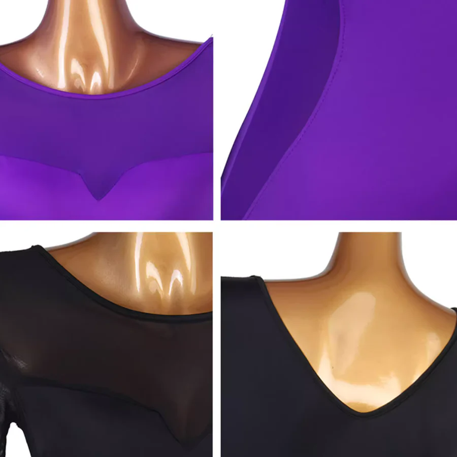 Women's V-neck Long Sleeve Latin Dance Tops Ballroom Dance Wear - Image 6