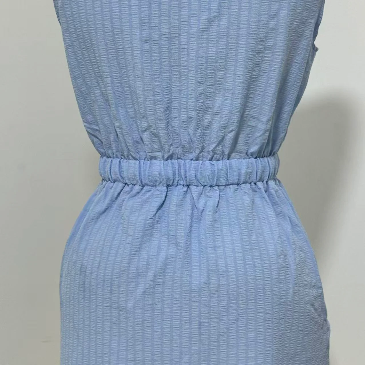Woven Button-Front Waist-Tie Dress - Image 5