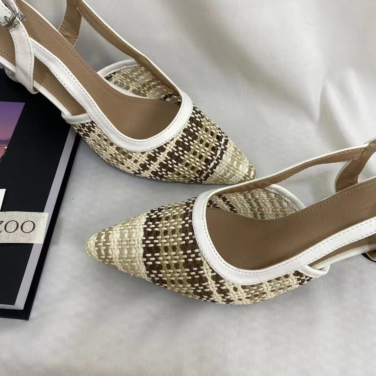 Woven Color-Block Sandals - Image 4