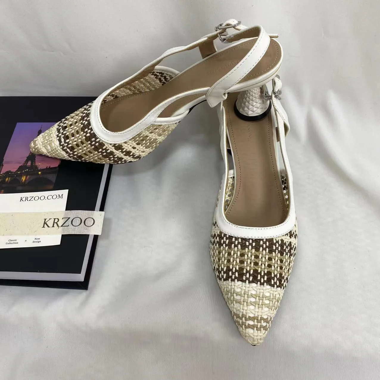 Woven Color-Block Sandals - Image 5