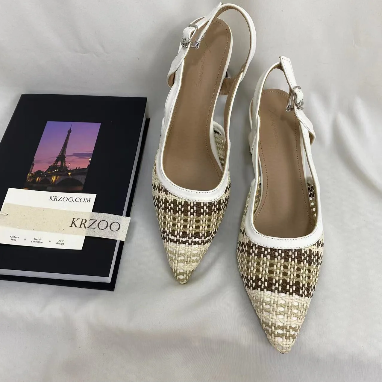 Woven Color-Block Sandals - Image 6